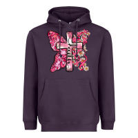 Plum faith cancer cross Heavyweight Hoodie - Zillion Design Studio