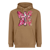 Toasted Coconut faith cancer cross Heavyweight Hoodie - Zillion Design Studio