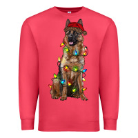 Cardinal christmas german shepherd Premium Sweatshirt - RanaPortraitStore