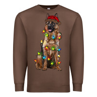 Chestnut christmas german shepherd Premium Sweatshirt - RanaPortraitStore