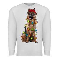 Dove Grey christmas german shepherd Premium Sweatshirt - RanaPortraitStore
