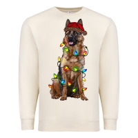 Sandshell christmas german shepherd Premium Sweatshirt - RanaPortraitStore