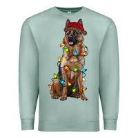 Seafoam christmas german shepherd Premium Sweatshirt - RanaPortraitStore