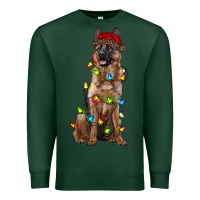 Sports Green christmas german shepherd Premium Sweatshirt - RanaPortraitStore