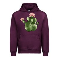 Mauve Wine cactus Urban Hoodie - JahusDesignShop