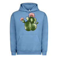 Pigment Pebble Blue cactus Urban Hoodie - JahusDesignShop