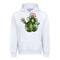 White cactus Urban Hoodie - JahusDesignShop