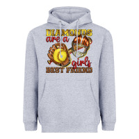 Heather Grey diamonds are a girls best friend softball Heavyweight Hoodie - texasbilliewilder