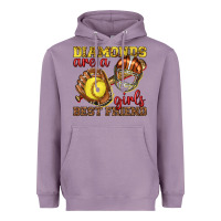 Lavender diamonds are a girls best friend softball Heavyweight Hoodie - texasbilliewilder