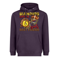 Plum diamonds are a girls best friend softball Heavyweight Hoodie - texasbilliewilder