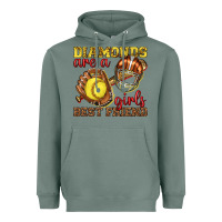 Sage diamonds are a girls best friend softball Heavyweight Hoodie - texasbilliewilder