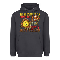 Smoke diamonds are a girls best friend softball Heavyweight Hoodie - texasbilliewilder