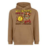 Toasted Coconut diamonds are a girls best friend softball Heavyweight Hoodie - texasbilliewilder