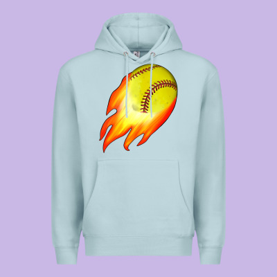 Softball Premium Hoodie Designed By Jahusdesignshop