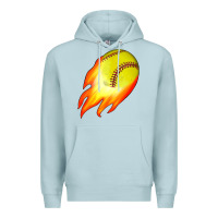 Blue Mist softball Premium Hoodie - JahusDesignShop