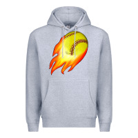 Heather Grey softball Premium Hoodie - JahusDesignShop