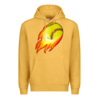 Mustard softball Premium Hoodie - JahusDesignShop