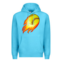 Ocean Blue softball Premium Hoodie - JahusDesignShop