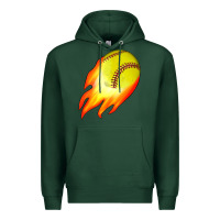 Sports Green softball Premium Hoodie - JahusDesignShop