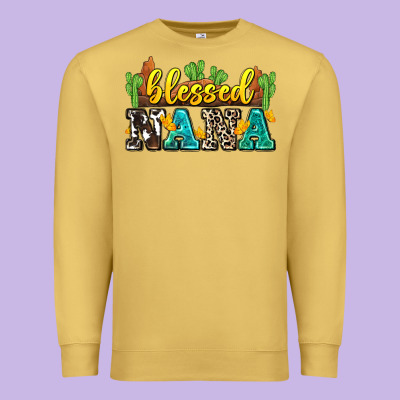 Blessed Nana Premium Sweatshirt Designed By Zillion Design Studio