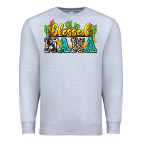 Heather Grey blessed nana Premium Sweatshirt - Zillion Design Studio