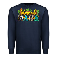 Navy blessed nana Premium Sweatshirt - Zillion Design Studio