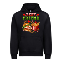 Black best friend hamburger potatoes Urban Hoodie - AdoDesignShop