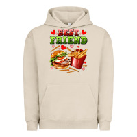 Pigment French Oak best friend hamburger potatoes Urban Hoodie - AdoDesignShop