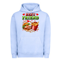 Pigment Grape Ice best friend hamburger potatoes Urban Hoodie - AdoDesignShop