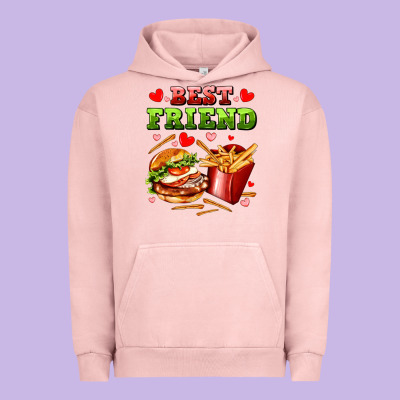 Best Friend Hamburger Potatoes Urban Hoodie Designed By Adodesignshop