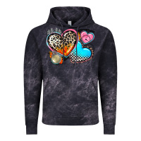Cloud Black western leopard  racing  hearts Vintage Hoodie - AdoDesignShop