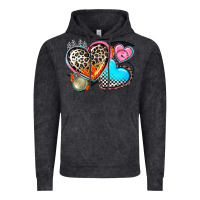 Vintage Black western leopard  racing  hearts Vintage Hoodie - AdoDesignShop