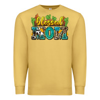 Antique Gold blessed mom Premium Sweatshirt - Zillion Design Studio
