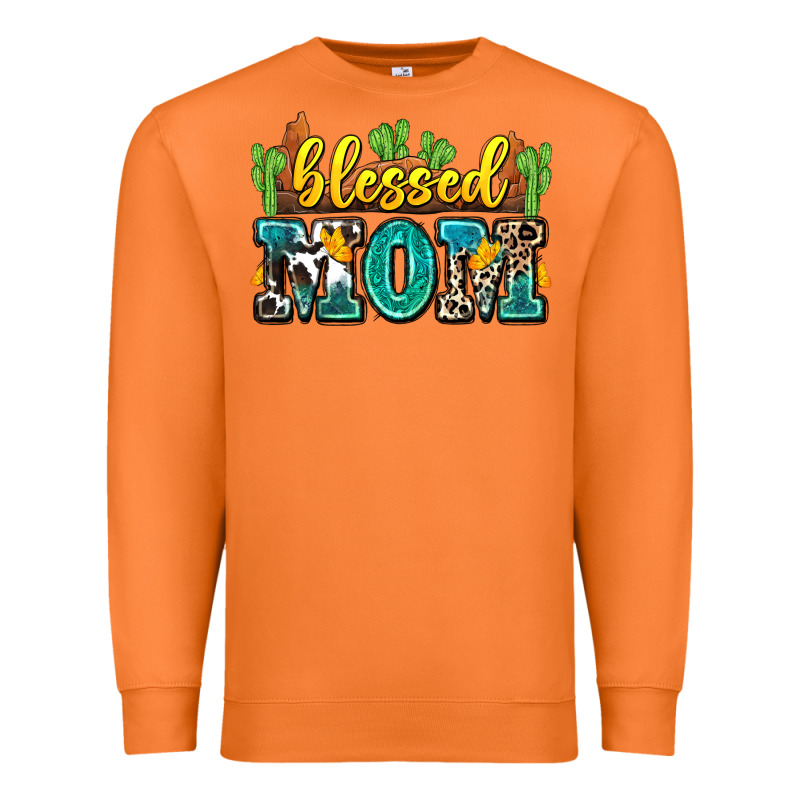 Blessed Mom Premium Sweatshirt by Zillion Design Studio | Teevron