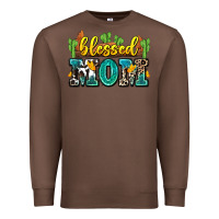 Chestnut blessed mom Premium Sweatshirt - Zillion Design Studio