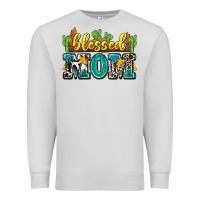 Dove Grey blessed mom Premium Sweatshirt - Zillion Design Studio