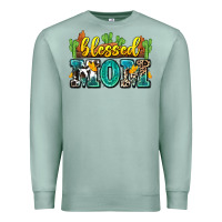Seafoam blessed mom Premium Sweatshirt - Zillion Design Studio