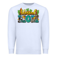 White blessed mom Premium Sweatshirt - Zillion Design Studio