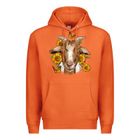 Carrot sunflower goat Premium Hoodie - Jasminsmagicworld