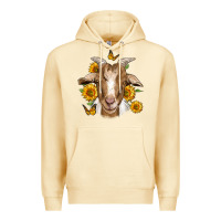 Pina Colada sunflower goat Premium Hoodie - Jasminsmagicworld