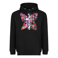 Black faith butterfly cross Heavyweight Hoodie - Zillion Design Studio