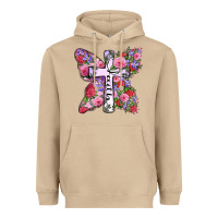 Mushroom faith butterfly cross Heavyweight Hoodie - Zillion Design Studio