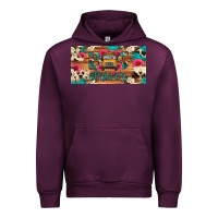 Mauve Wine bus driver school bus cowhide license plate Urban Hoodie - Artiststas