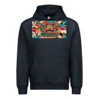 Navy bus driver school bus cowhide license plate Urban Hoodie - Artiststas