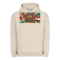 Pigment French Oak bus driver school bus cowhide license plate Urban Hoodie - Artiststas