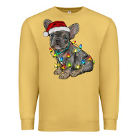 Antique Gold christmas french bulldog Premium Sweatshirt - RanaPortraitStore