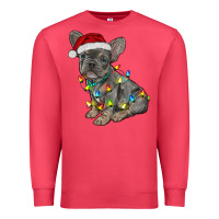 Cardinal christmas french bulldog Premium Sweatshirt - RanaPortraitStore