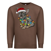 Chestnut christmas french bulldog Premium Sweatshirt - RanaPortraitStore