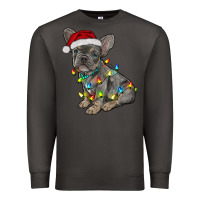 Smoke christmas french bulldog Premium Sweatshirt - RanaPortraitStore
