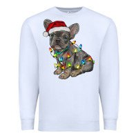 White christmas french bulldog Premium Sweatshirt - RanaPortraitStore